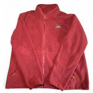 L.L. Bean Fleece Jacket Mens XXL Regular Full Zip Mountain Classic Rust Orange